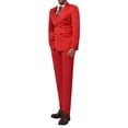 thumbnail image 1 of Cloudstyle Men's Two-button Double-breasted Suit Two-piece Set, 1 of 12