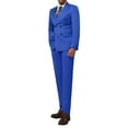 thumbnail image 1 of Cloudstyle Men's Two-button Double-breasted Suit Two-piece Set, 1 of 12