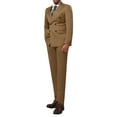 thumbnail image 1 of Cloudstyle Men's Two-button Double-breasted Suit Two-piece Set, 1 of 12