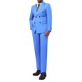 thumbnail image 1 of Cloudstyle Men's Two-button Double-breasted Suit Two-piece Set, 1 of 12