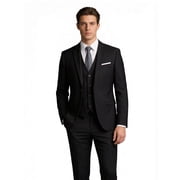 Cloudstyle Mens 3 Piece Suit Set Blazer Tux Vest Suit Pants Jacket Formal