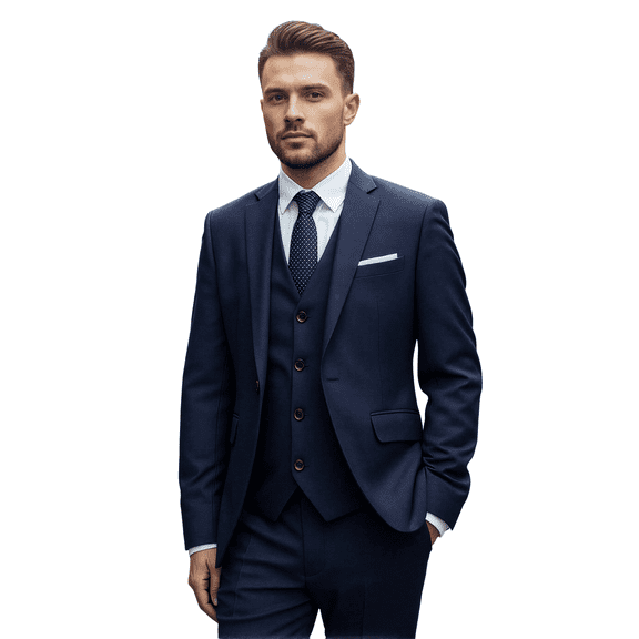 Cloudstyle Mens 3 Piece Suit Set Blazer Tux Vest Suit Pants Jacket Formal