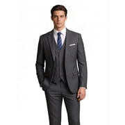Cloudstyle Mens 3 Piece Suit Set Blazer Tux Vest Suit Pants Jacket Formal