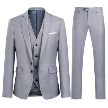 VINCI Men's Charcoal Gray Glen Plaid Double-Breasted Classic-Fit Suit ...