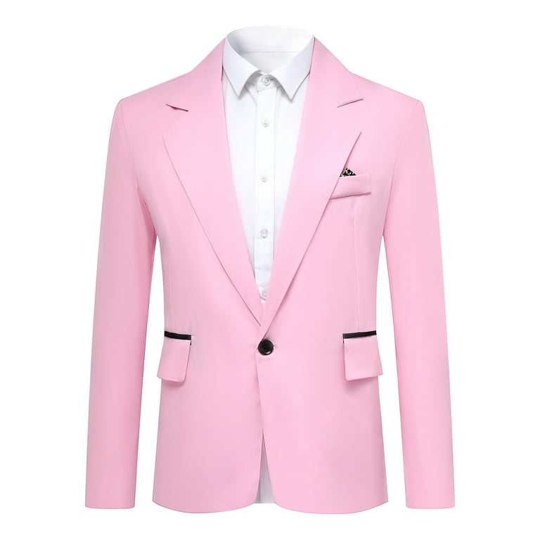 Cloudstyle Mens Slim Fit Single-Breasted Suit Blazer Sport Coat