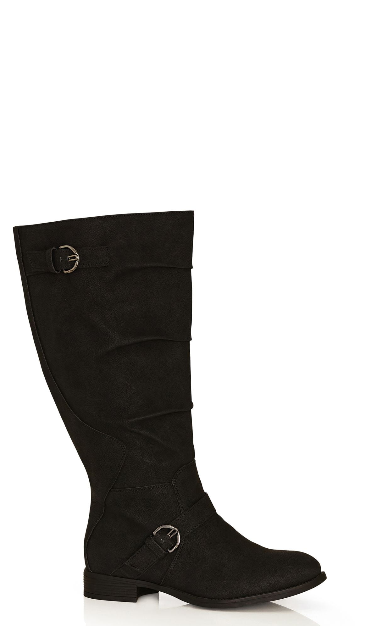 Cloudwalkers Women s Plus Size Gabby Buckle Tall Boots Walmart