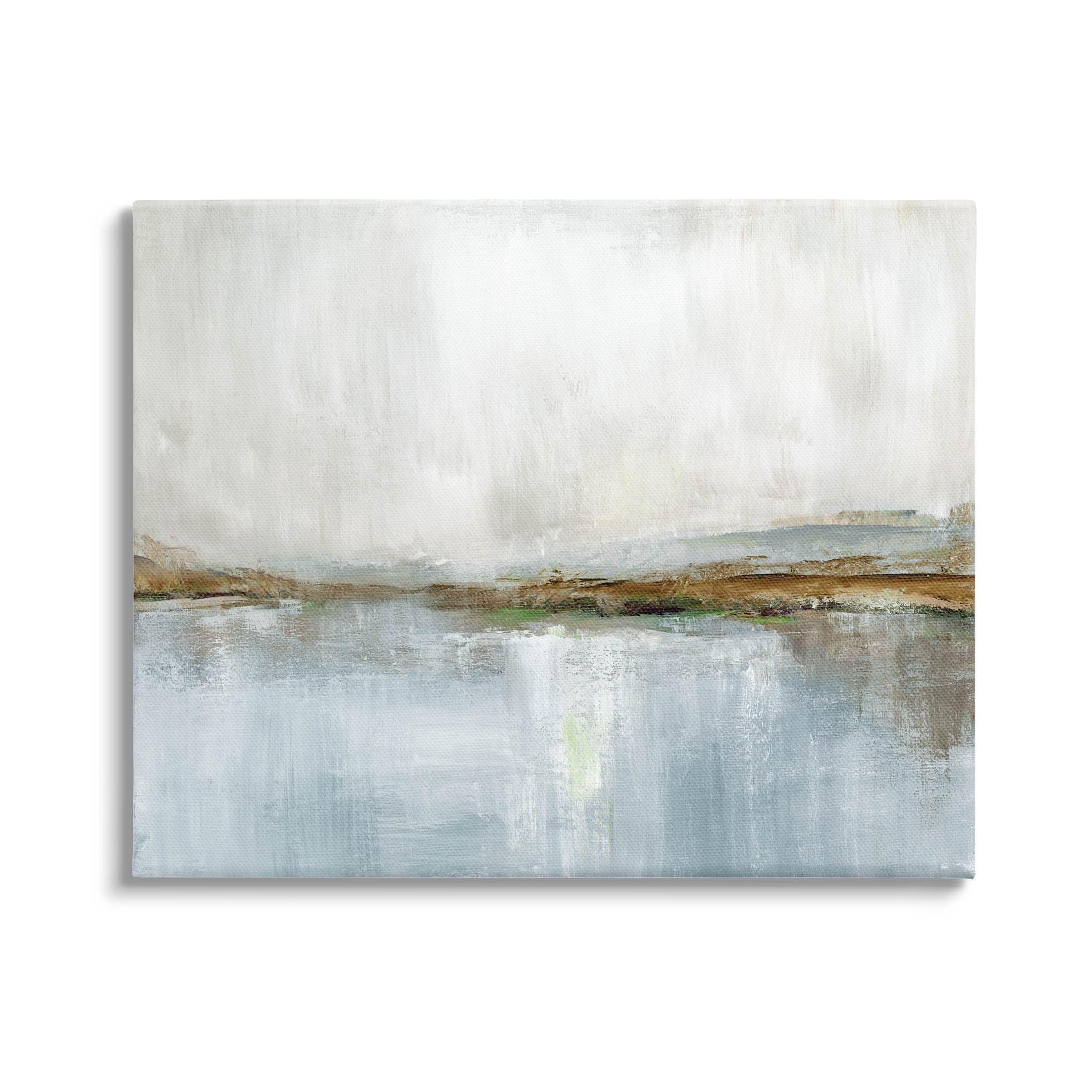 Cloudy Abstract Landscape Scene Abstract Painting Gallery Wrapped Canvas Print Wall Art