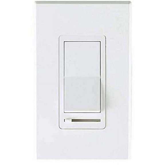 Cloudy Bay in Wall Dimmer Switch for LED Light/CFL/Incandescent,3-Way Single Pole Dimmable Slide,600 Watt max,Cover Plate Included