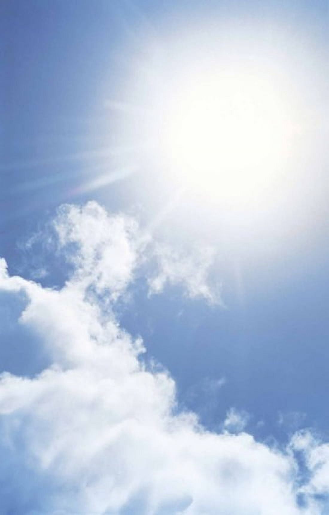 Cloudy Sky Lens Flare Canvas Art - Panoramic Images (16 x 24)