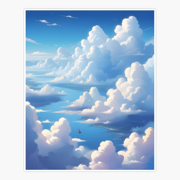 Cloudy Sky Nature Mood Sticker