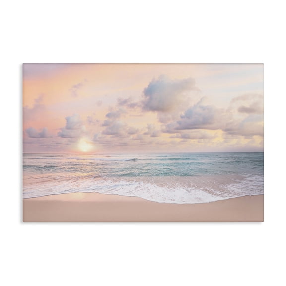 Stupell Industries Cloudy Sunset Seaside Shore Canvas Wall Art, design by Sisi and Seb, 24 x 36