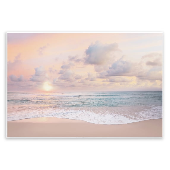 Stupell Industries Cloudy Sunset Seaside Shore Wall Plaque Art, design by Sisi and Seb, 13 x 19