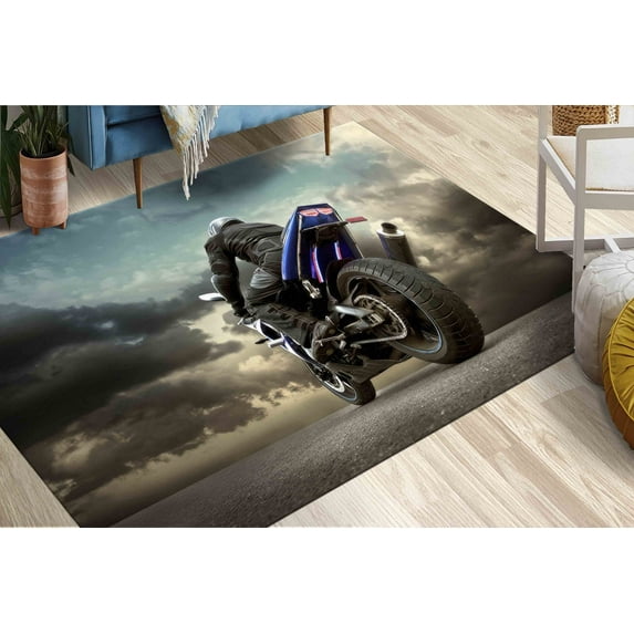 Cloudy Weather Rugs, Luxury Rug, Garage Rug, Indoor Rugs, Non Slip Rugs, Boy Room Rug, Bridesmaid Gift Rug, Gift Rugs, Car Rugs, Pattern Rug, 1.7'x2.3' - 50x70 cm