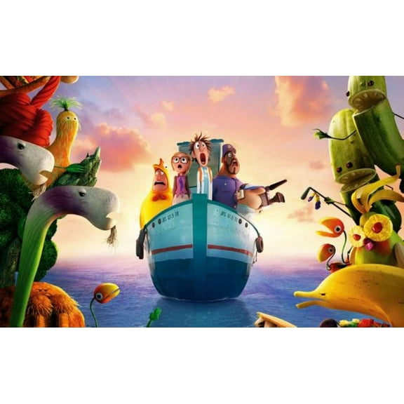 Cloudy with a Chance of Meatballs 5D DIY Diamond Art Kits Full Drill Diamond Dots for Gift Wall Decor and Relaxation Gem Arts 12x16 inch