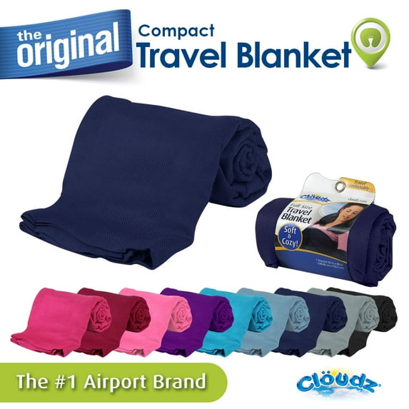 Cloudz Compact Travel Blanket - Navy