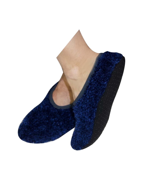 Unisex Soft and Cozy Travel Slipper, Blue, 5-9
