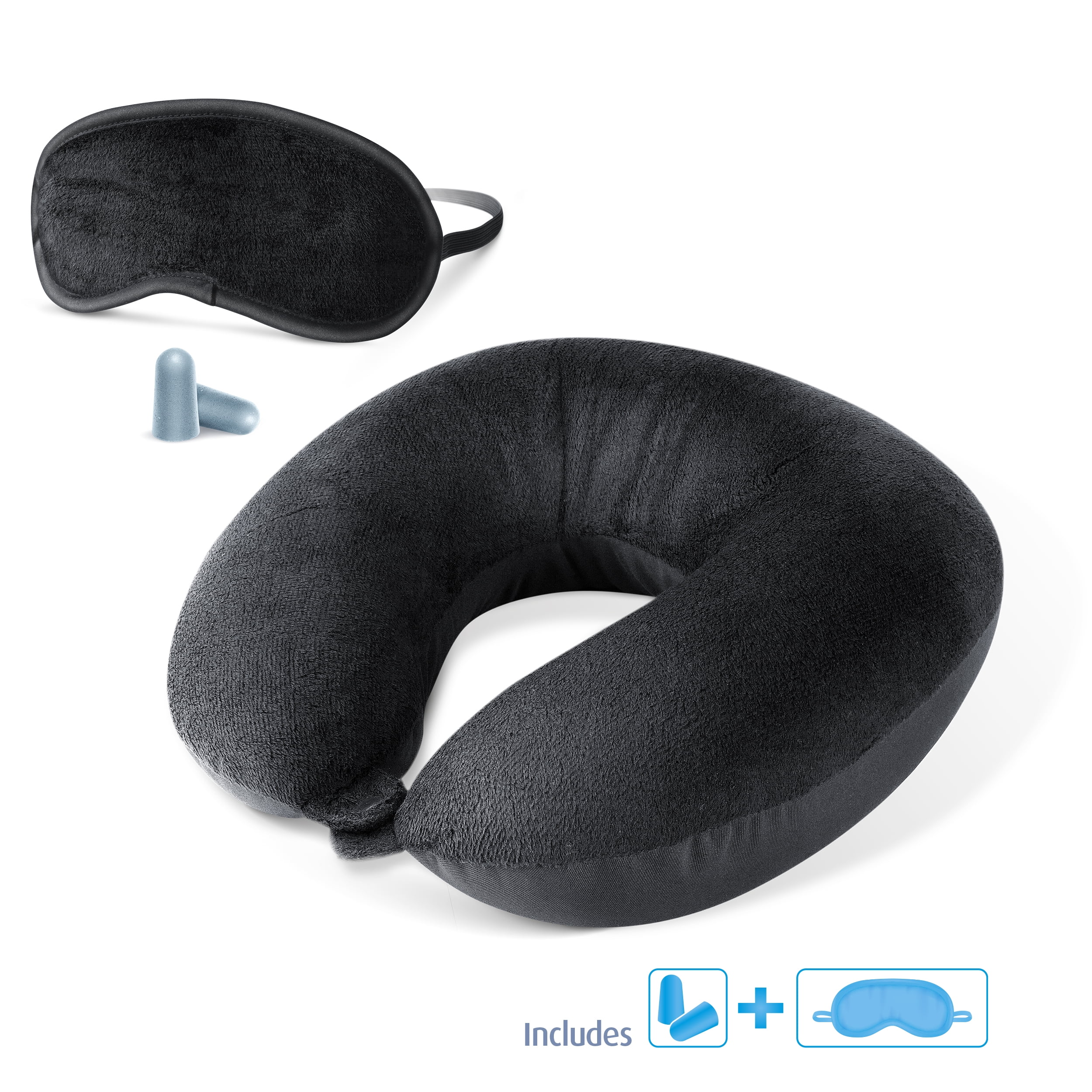 Cloudz Dual Comfort Microbead Travel Neck Pillow with Premium 
