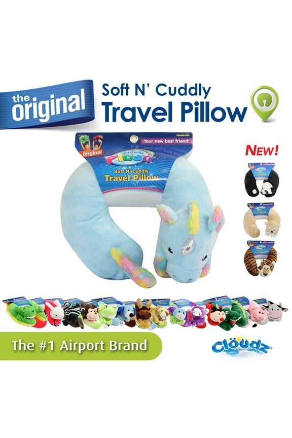 Kids Plush Animal Neck Pillow - Unicorn