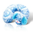 thumbnail image 1 of Cloudz Kids Super Soft N' Cuddly Animal Airplane Travel Neck Pillow! Keep Children Comfy and Supported with a Buddy while Traveling or just Resting at Home - Blue Fluffy Dog, 1 of 6