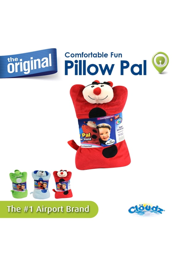 Plush On Hand Kids Travel Pillow Pal - Ladybug