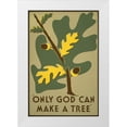 thumbnail image 1 of Clough, Stanley Thomas 17x24 White Modern Wood Framed Museum Art Print Titled - Only God Can Make a Tree, 1938, 1 of 4