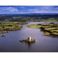 thumbnail image 1 of Cloughoughter Castle Co Cavan Ireland; Aerial View Of Lough Oughter And 13Th Century Castle Built On The Possible Site 1, 1 of 2