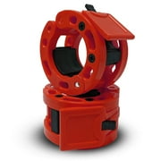 Clout Fitness Barbell Clamps Collars Red Flash