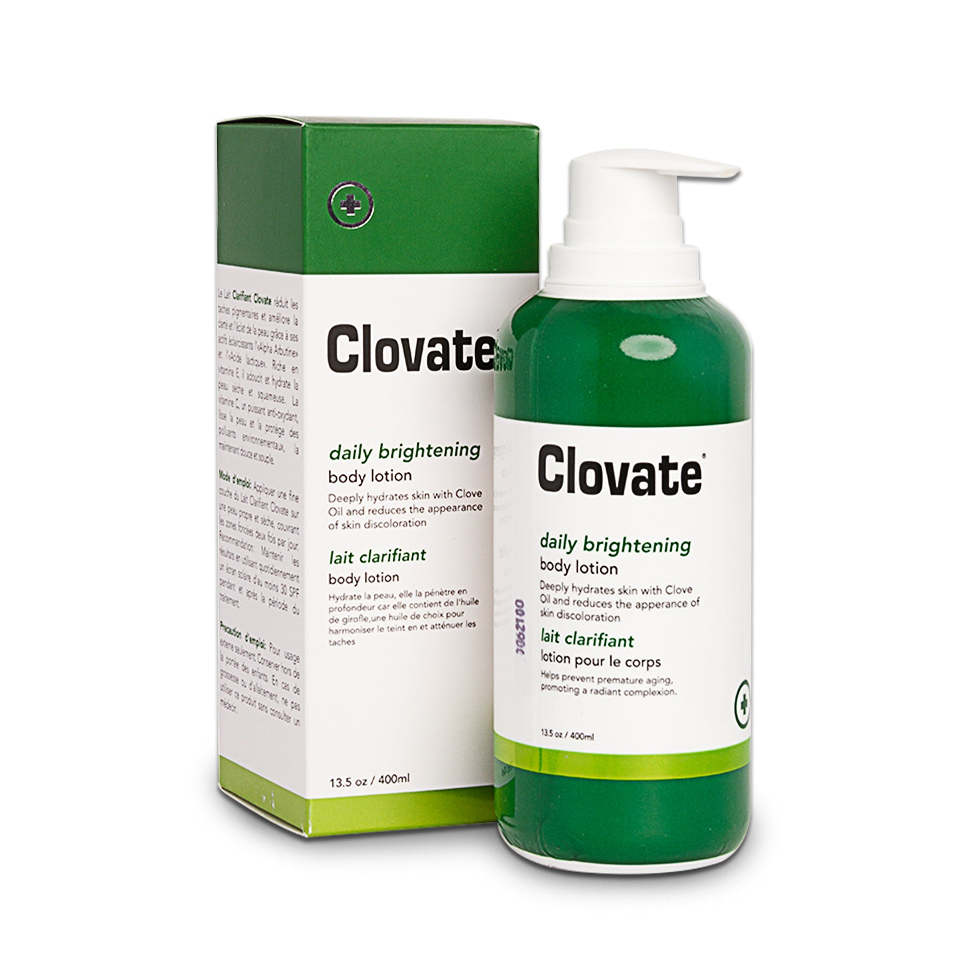 Clovate Intense Body Lotion with Airless Pump - 13.5 oz - Hydrating Skincare for All Skin Types