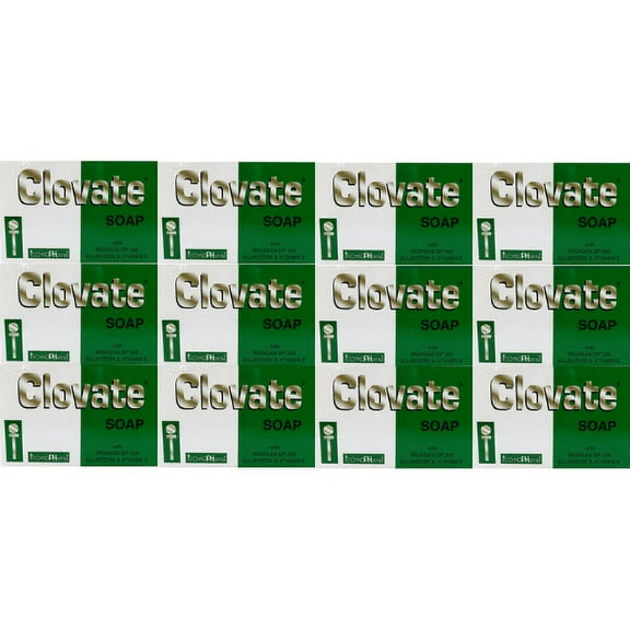 Clovate Natural Soap for All Skin Types - 80g (Pack of 12)