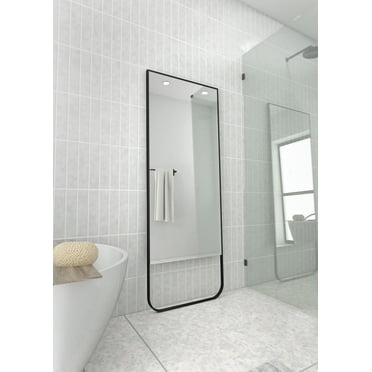 Clove 67 in x 24 in. Tall Rectangular Leaner Mirror Bottom