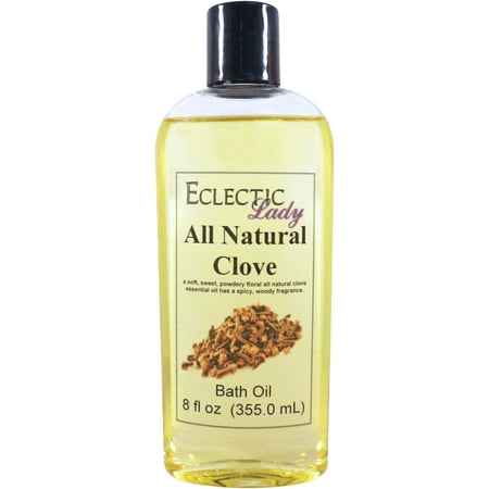 Clove Bath Oil - Scented Body Oil - Relaxing & Moisturizing Bathing Oil - Fragrance Body Oil For Dry & Rough Sensitive Skin - 8 oz