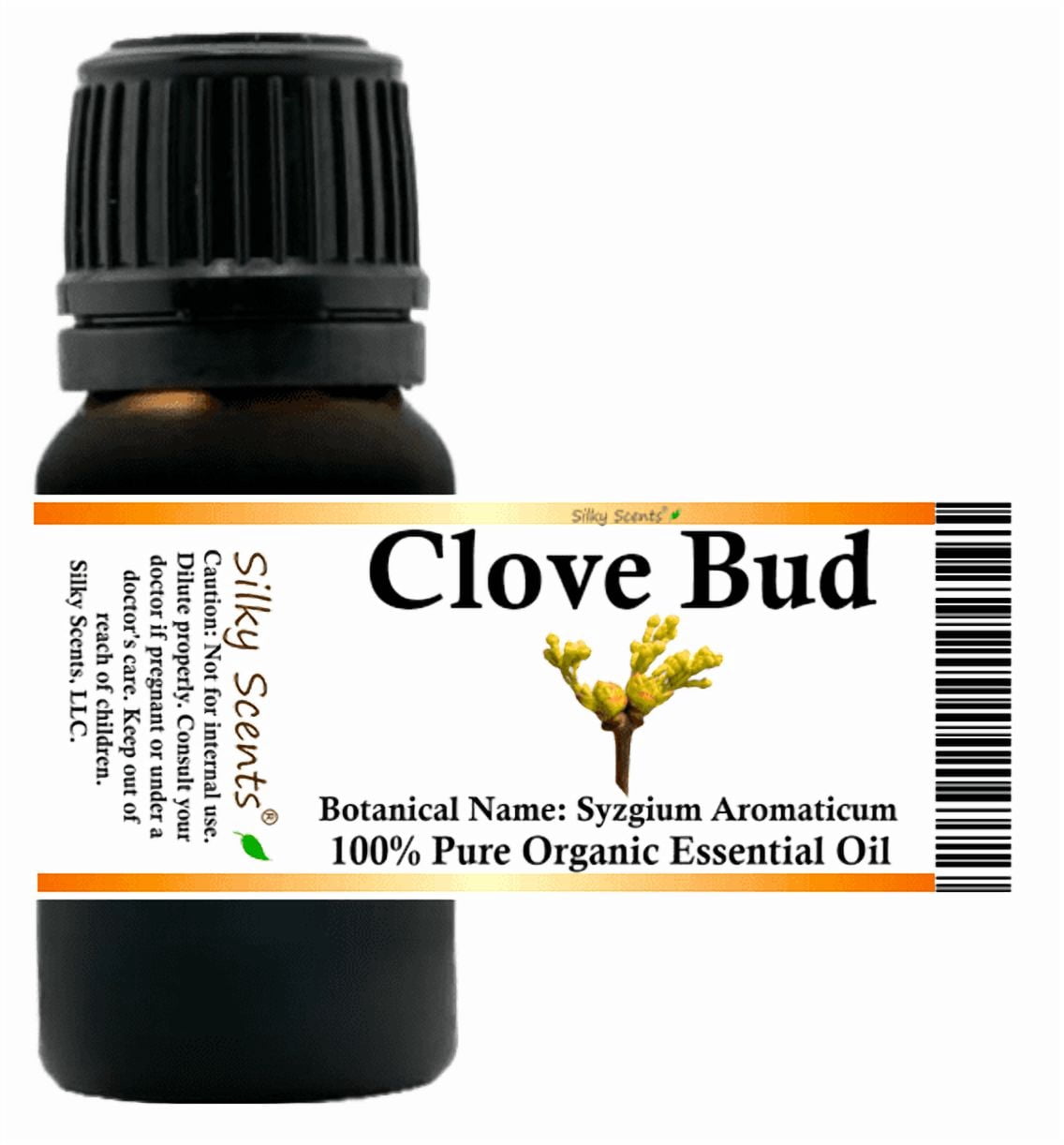 Clove Bud Organic Essential Oil 1 fl oz (30 ml) - 100% Pure and Natural by Silky Scents
