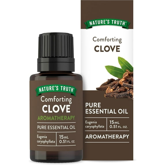 Clove Essential Oil | 15 mL | 100% Pure | Natural & Undiluted | GC/MS Tested | by Nature's Truth