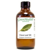 Clove Leaf Essential Oil - 4 fl oz 118 ml Glass Bottle w/ Cap - 100% Pure Essential Oil by GreenHealth