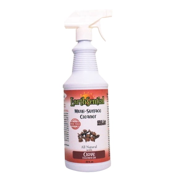 Clove Oil Multi-Surface Cleaner 32oz Spray All Natural by EarthSential Perfect for Kitchen