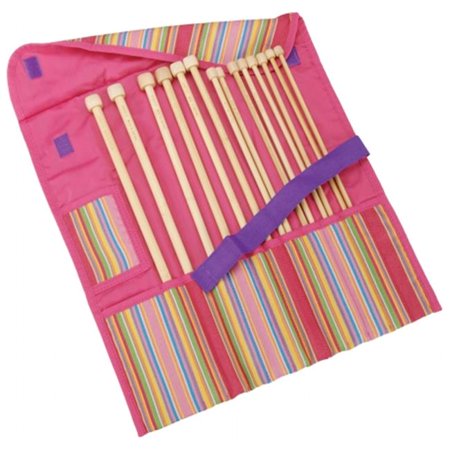 Getaway Takumi Bamboo Single Point Knitting Needle Gift Set-13" To 14", Sizes 8 To 15