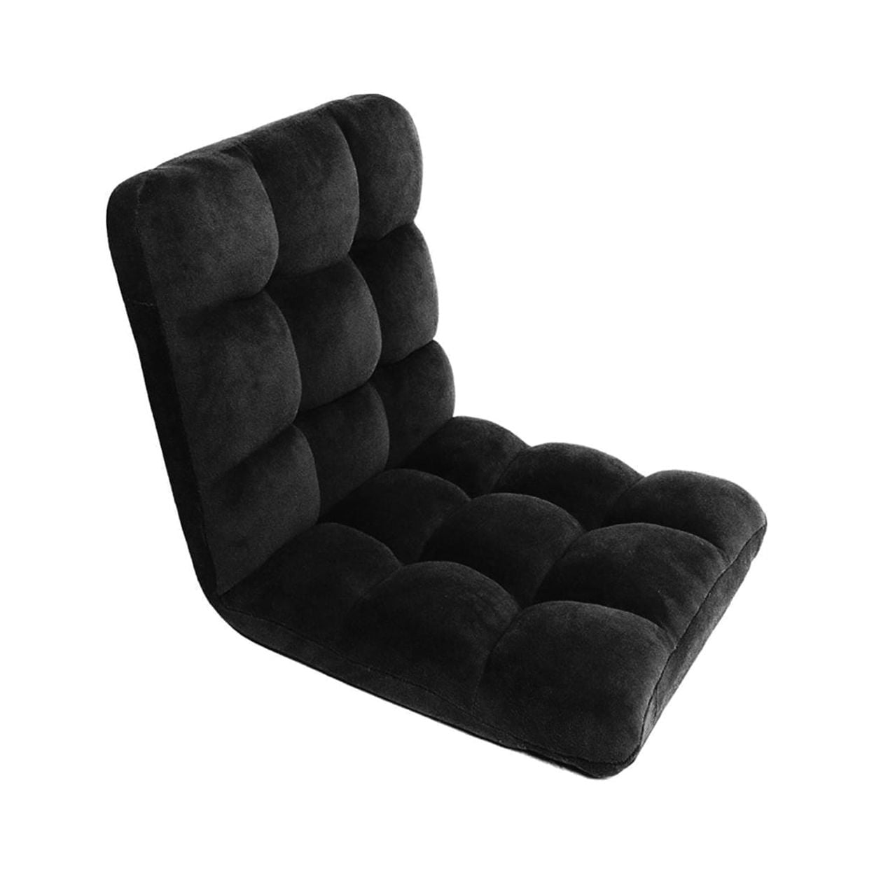 ErgoFlex Black Microfiber Adjustable Gaming Recliner Chair