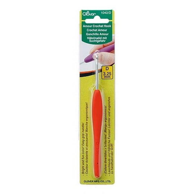 Clover Amour Crochet Hook, D (3.25mm)