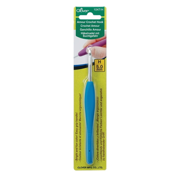 Clover Amour Crochet Hook, H, 5mm
