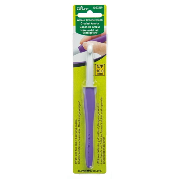 Clover Amour Crochet Hook, N/P (10mm)
