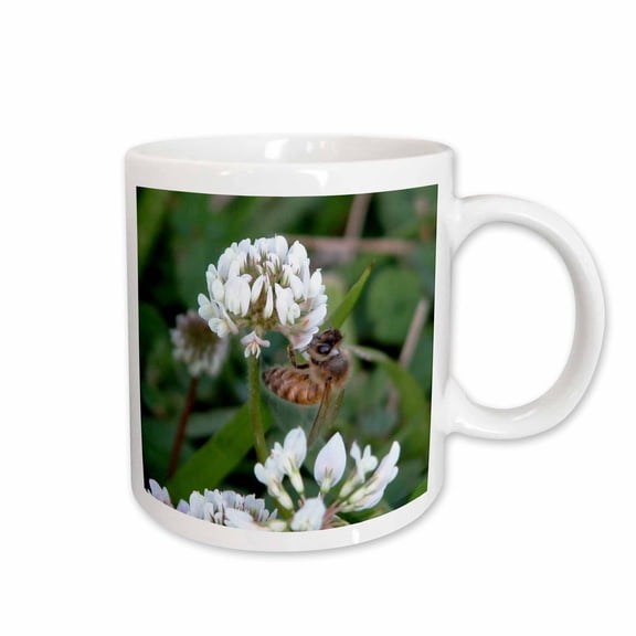 3drose, Clover Bee, 15oz Mug