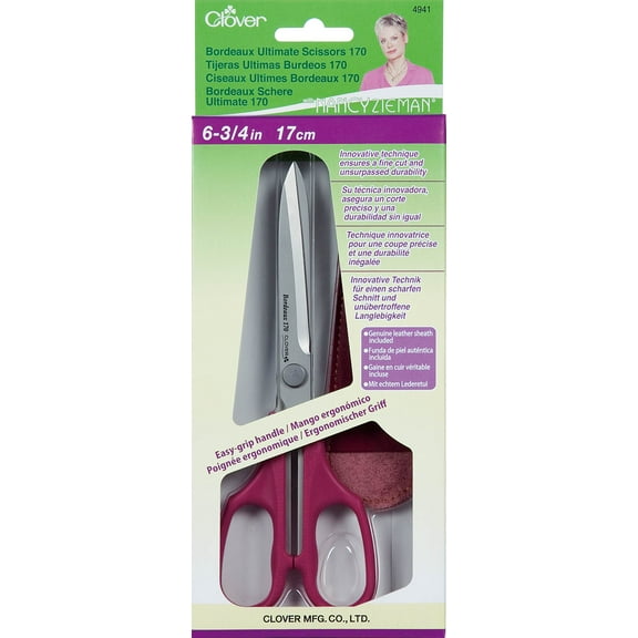 Clover Bordeaux Ultimate Scissors 170 W/Nancy Zieman-6.75"