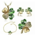 thumbnail image 1 of Mall of Style - Clover Bracelet for Women - Gold Irish Jewelry (Gold - 4 Piece), 1 of 11
