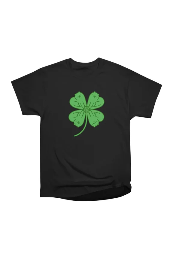 Clover Cat T-Shirt Tee Gift For Him Merch For Her Apparel For Friend