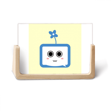 Clover Cute Small TV Original Face Cartoon Photo Wooden Photo Frame Tabletop Display