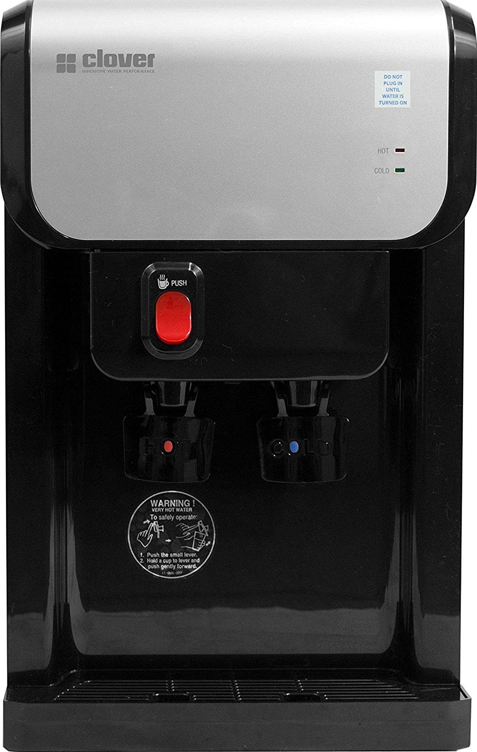 Modern Black and Silver Countertop Bottleless Water Dispenser