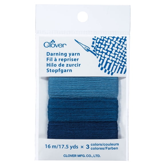 Clover Darning Yarn-Denim
