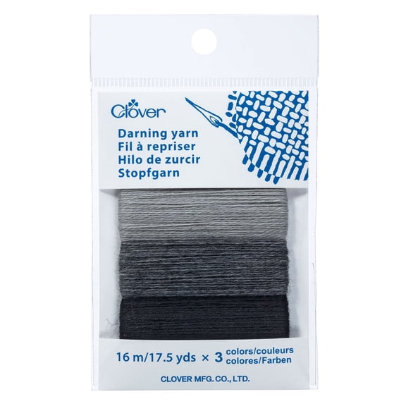 Clover Darning Yarn-Gray