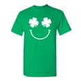 thumbnail image 1 of Clover Face Sarcastic Humor Graphic Novelty Funny Tall T Shirt, 1 of 1