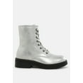thumbnail image 1 of Clover Faux Leather Lace Up Boots, 1 of 11